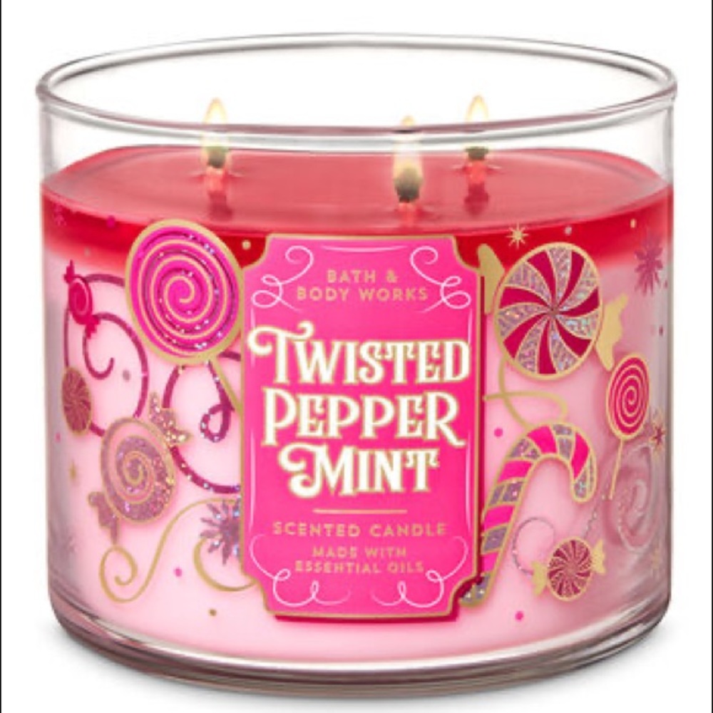 Bath & Body Works Twisted Peppermint Candle